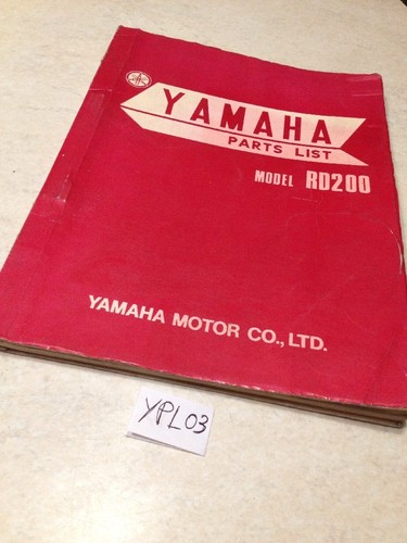 Yamaha parts list rd200 200rd - yamaha,