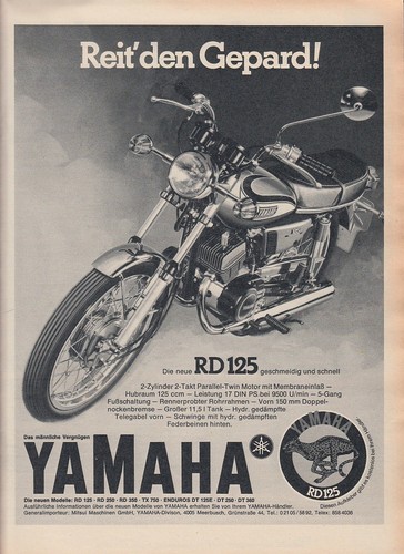 Yamaha 125 pubblicità - yamaha,